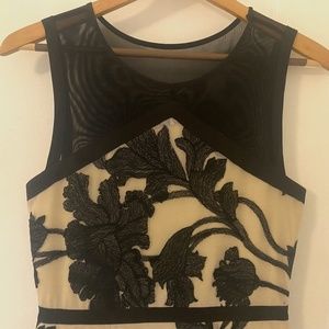 Anthropologie Weston, XS, Black/Cream Short Dress